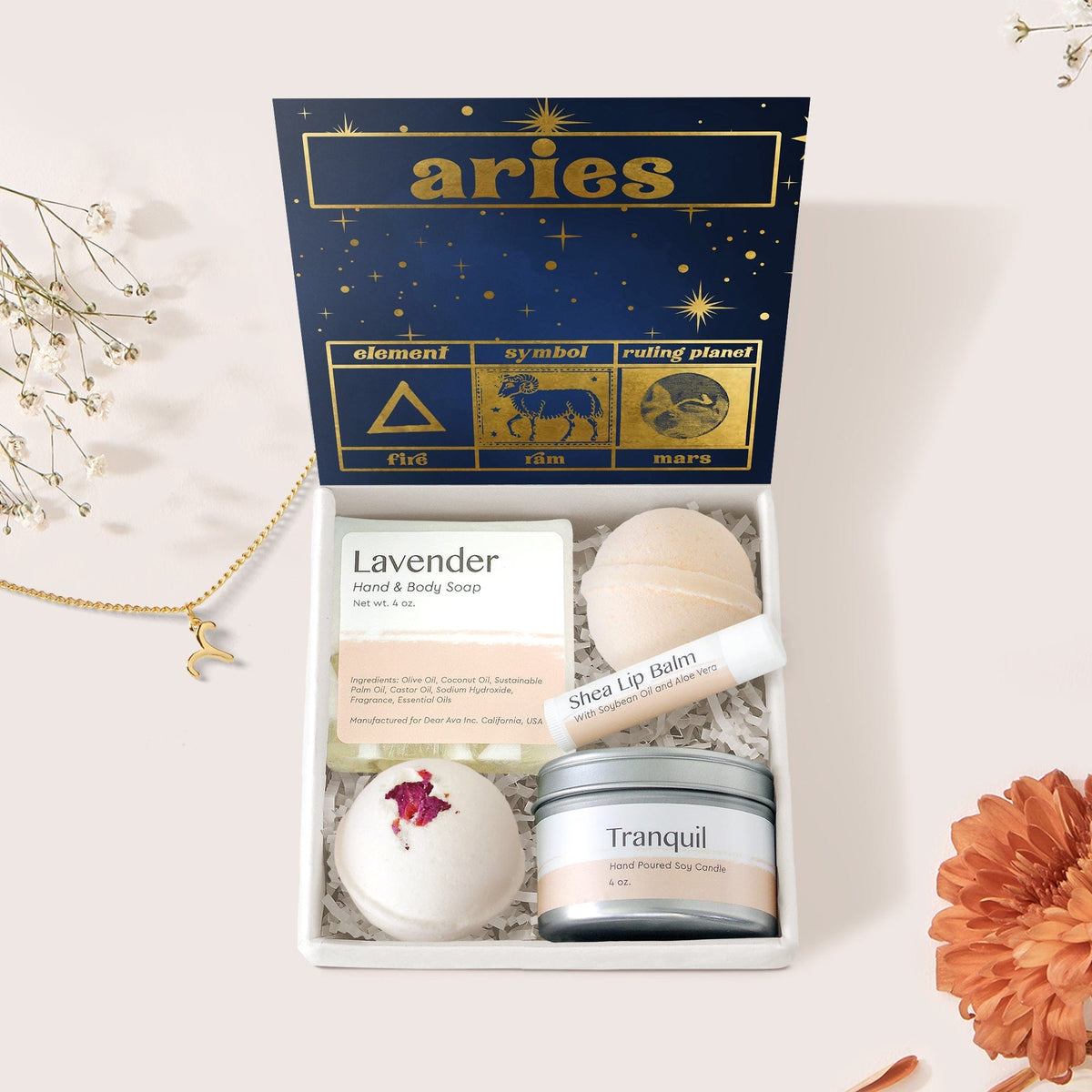 Aries Zodiac Gift Box Set