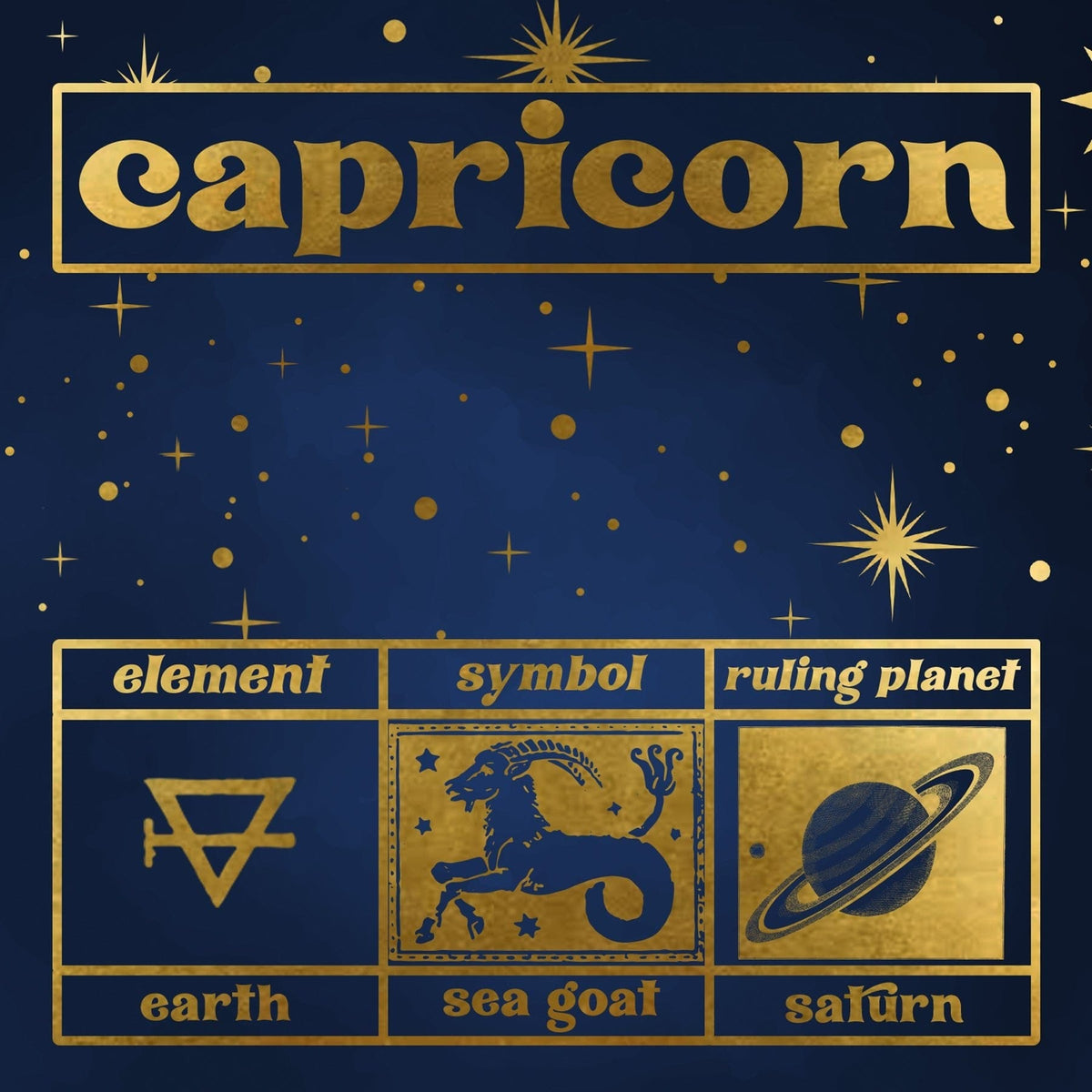 Capricorn Zodiac Gift Box Set