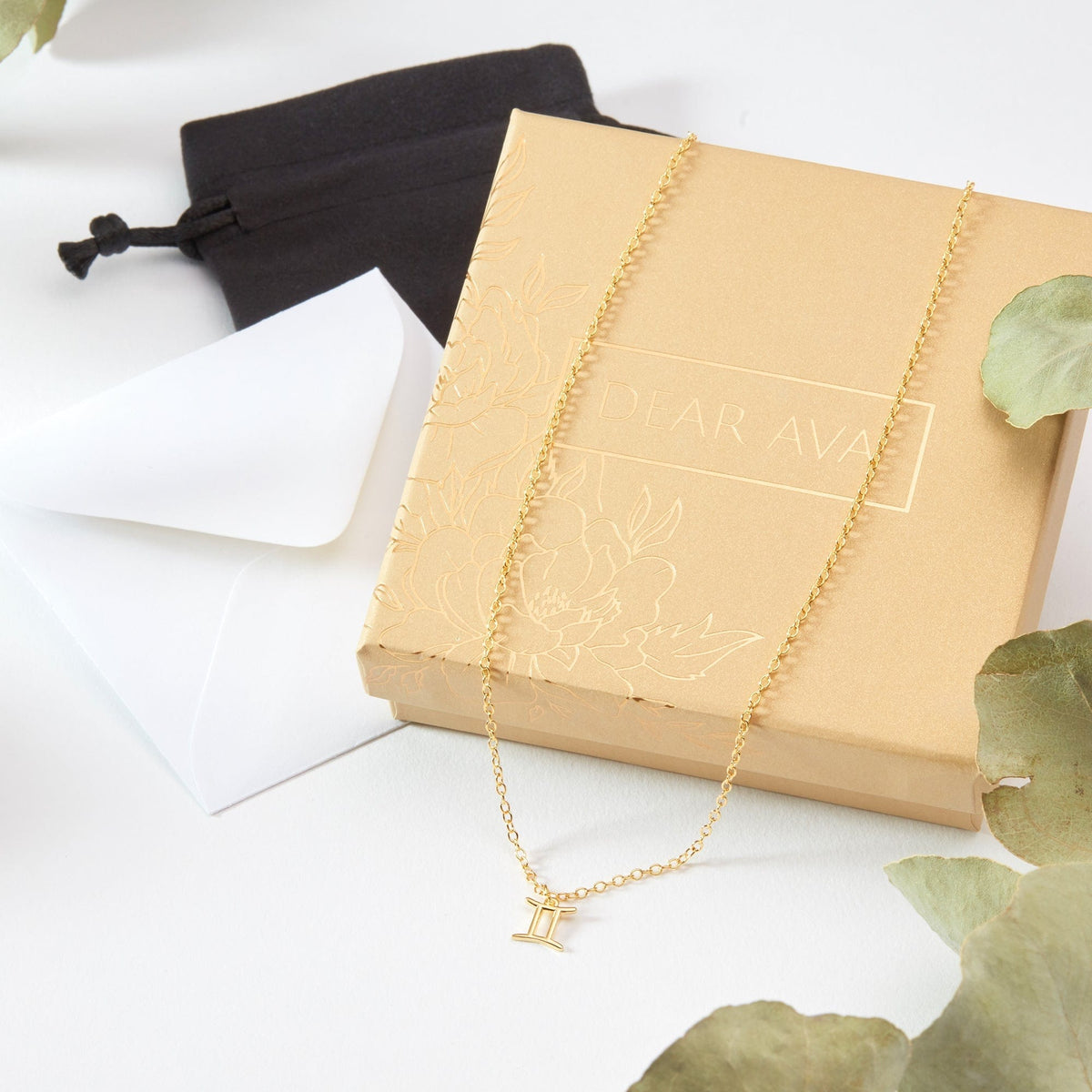 Starry Night Gemini Zodiac Necklace