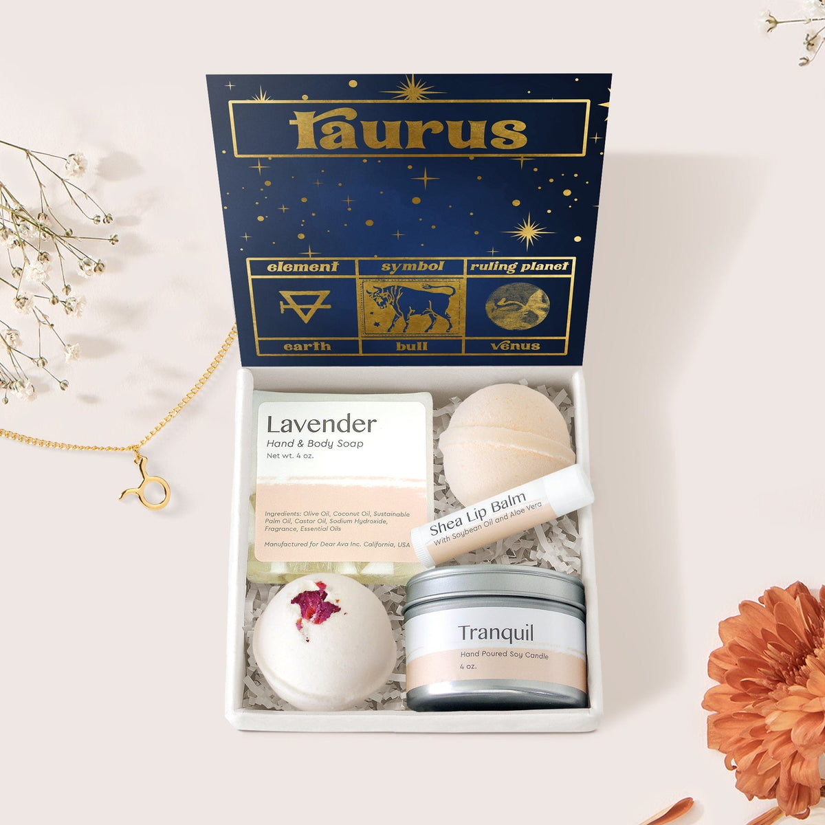 Taurus Zodiac Gift Box Set